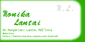 monika lantai business card